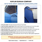 PopUp Travel Sukkah